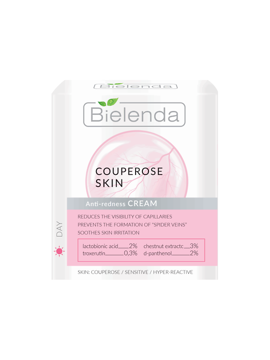 Bielenda Capillary Skin Day Cream Redness Reduction 50ml – Protection, Strengthening and Unification of the Skin