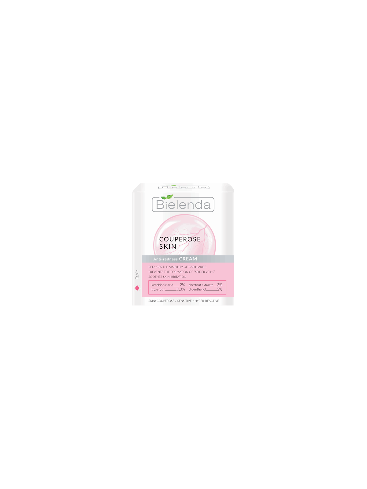 Bielenda Capillary Skin Day Cream Redness Reduction 50ml – Protection, Strengthening and Unification of the Skin