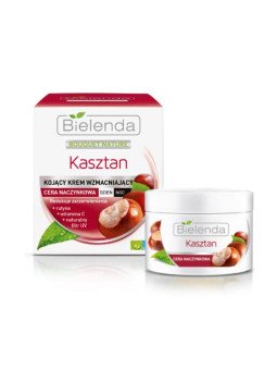 Bielenda Chestnut Soothing Strengthening Cream for Capillary Skin 50ml – Day and Night, Redness Reduction and Protection