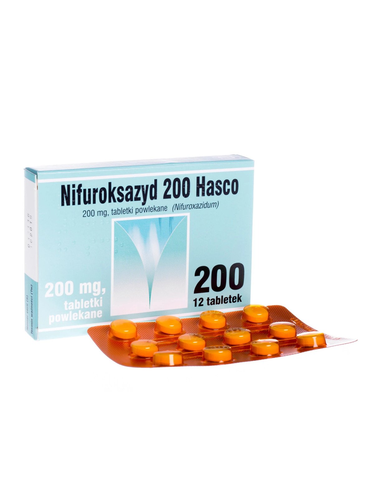 Nifuroksazyd Hasco 200 mg 12 tabletek – Skuteczne Leczenie Biegunki i Zakażeń Układu Pokarmowego