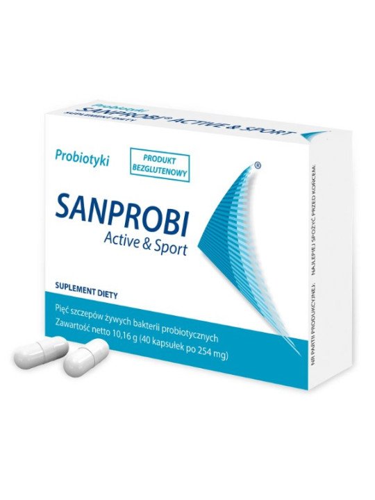 Sanprobi Probiotic Active & Sport 40 capsules – Support for Physical Activity and Gut Health