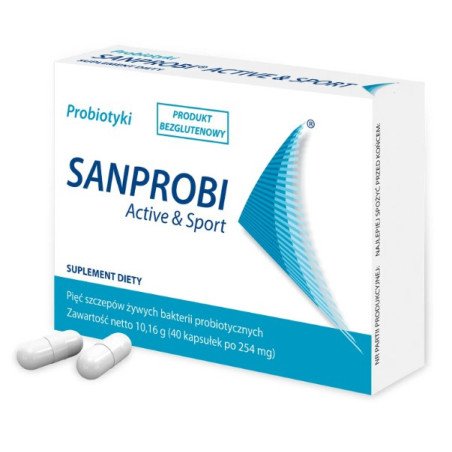 Sanprobi Probiotic Active & Sport 40 capsules – Support for Physical Activity and Gut Health