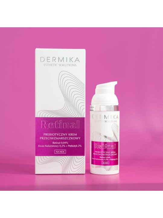 Dermika Retinal Prebiotyczny Krem Przeciwzmarszczkowy na Noc 50ml – Regeneracja i Odnowa Skóry