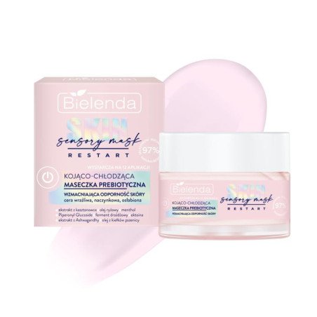 Bielenda Prebiotic Sensory Mask 50ml – Soothing and Cooling Mask and Cream, Strengthening Skin Immunity