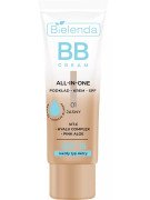 Bielenda All in One BB Cream 01 Light, 30g – Foundation, Cream and SPF for All Skin Types