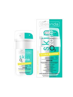 Bielenda Skin O3 Zone, Double Booster Ozonowe Serum Dotleniająco-Rozświetlające, 2x7,5ml – Promienny Blask Skóry