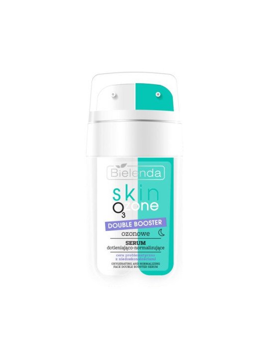 Bielenda Skin O3 Zone, Double Booster Ozonowe Serum Dotleniająco-Normalizujące, 2x7,5ml – Równoważenie i Oczyszczenie