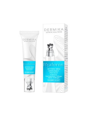 Dermika Hyaluron Esthetic Solutions, Active Moisturizing Eye Cream for Day and Night, 15ml