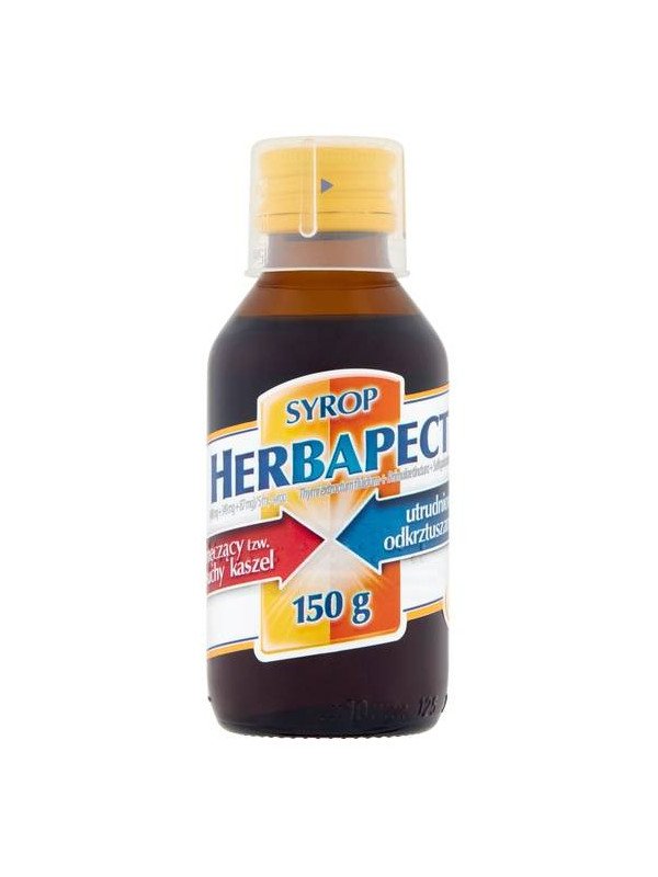 Herbapect – syrop ziołowy na kaszel bez cukru 150g
