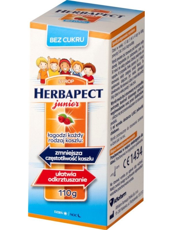 Herbapect Junior bez cukru – syrop dla dzieci 110 g