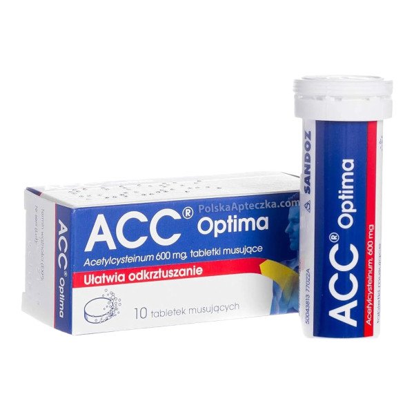 ACC Optima 600 mg – 10 tabletek musujących