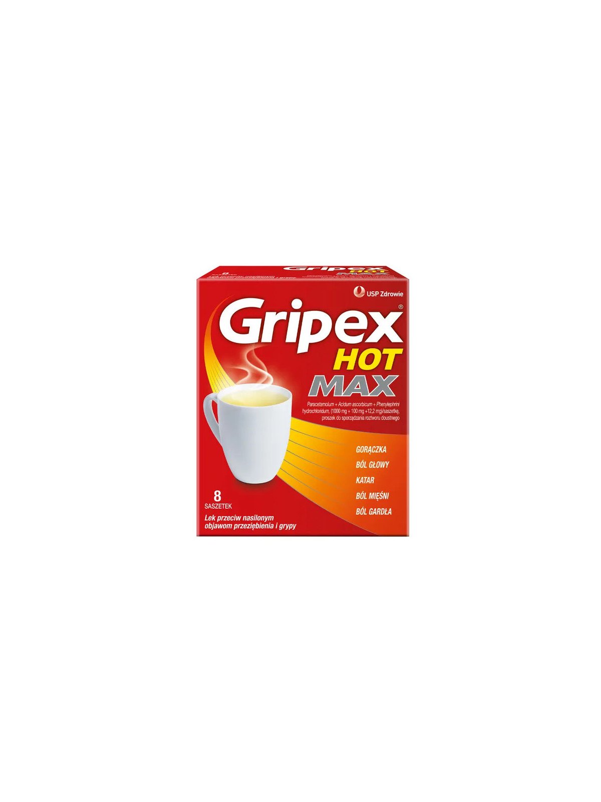 Gripex Hot Max, Powder, 8 sachets