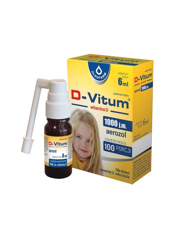 Oleofarm D-Vitum® Vitamin D 1000 IU – Oral Spray 6 ml