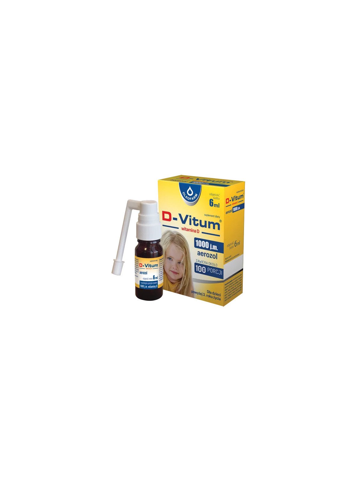 Oleofarm D-Vitum® Vitamin D 1000 IU – Oral Spray 6 ml