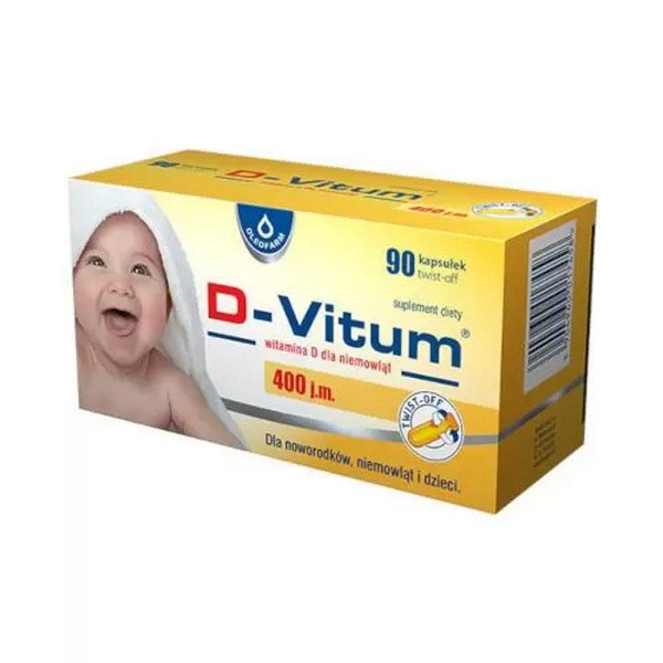 Oleofarm D-Vitum® Vitamin D 400 IU, 90 twist-off capsules