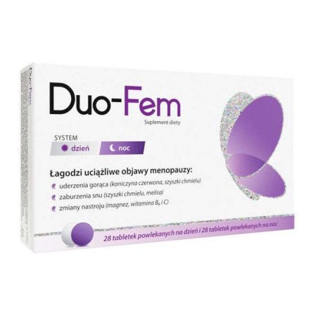 ZDROVIT, Menopauza, Duo-Fem, 28 tabletek dziennie + 28 tabletek na noc