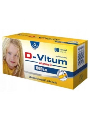 Oleofarm D-Vitum® Vitamin D 1000 IU – 90 capsules twist-off