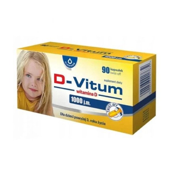 Oleofarm D-Vitum® Vitamin D 1000 IU – 90 capsules twist-off