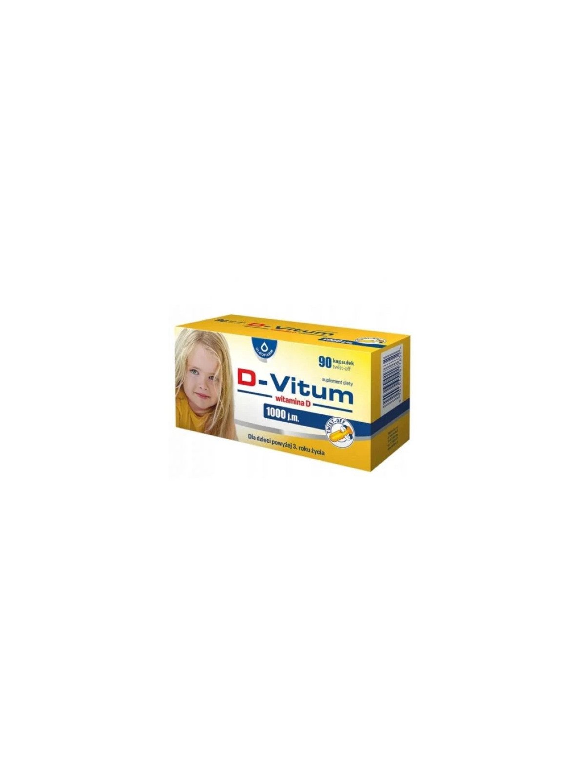 Oleofarm D-Vitum® Witamina D 1000 j.m. – 90 kapsułek twist-off