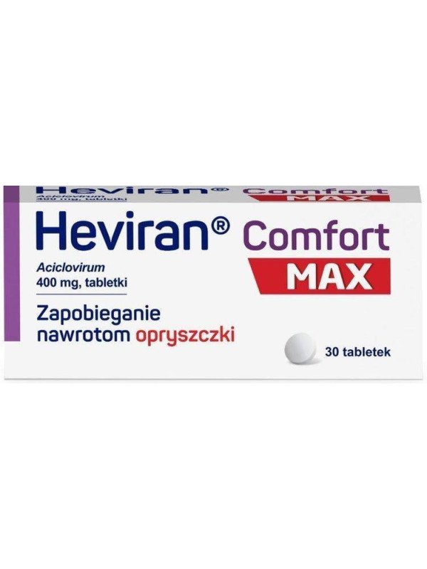 Heviran Comfort MAX 400 mg, 30 tablets