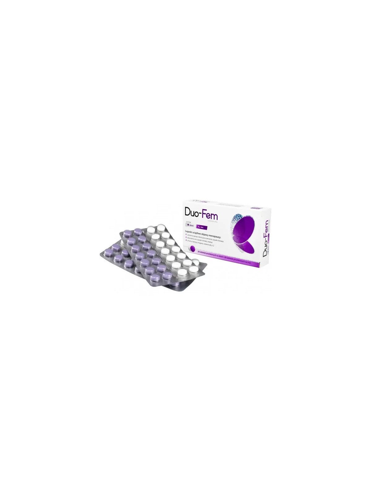 ZDROVIT, Menopauza, Duo-Fem, 28 tabletek dziennie + 28 tabletek na noc