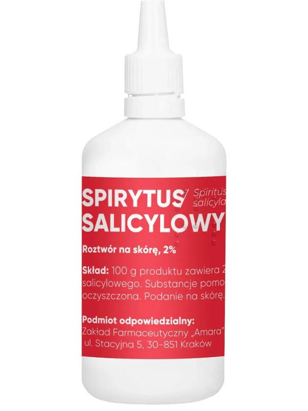 AMARA Spirytus Salicylowy 2% – płyn do użytku zewnętrznego, 100 g