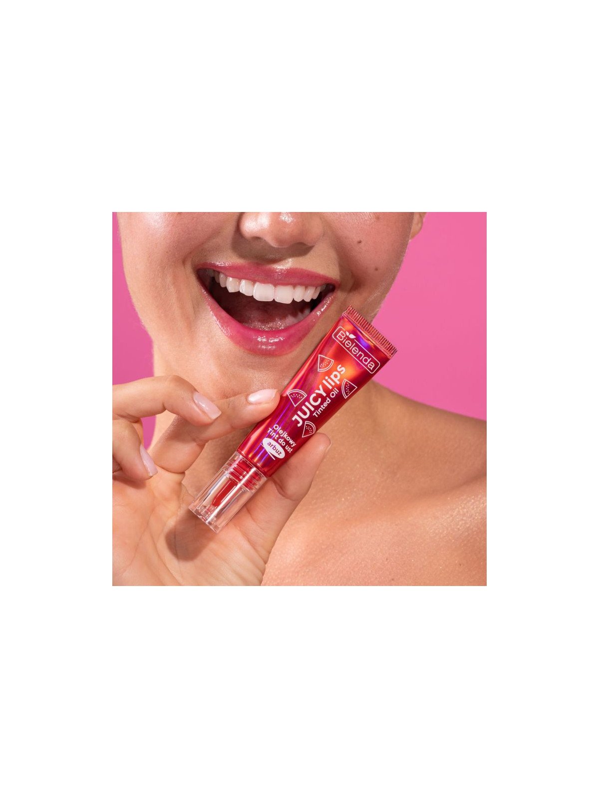 Bielenda JUICY Lips, Watermelon Lip Oil Tint, 10 g
