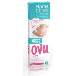 MILSPHSRM, Home Check diagnostic test, OVU ovulation test, super sensitive, strips, 5 pieces