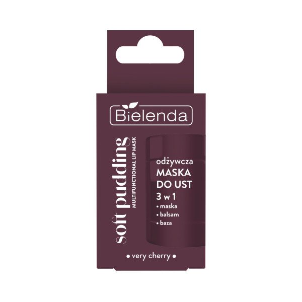 Bielenda SOFT PUDDING – Nourishing Lip Mask 3-in-1, Very Cherry, 12 g