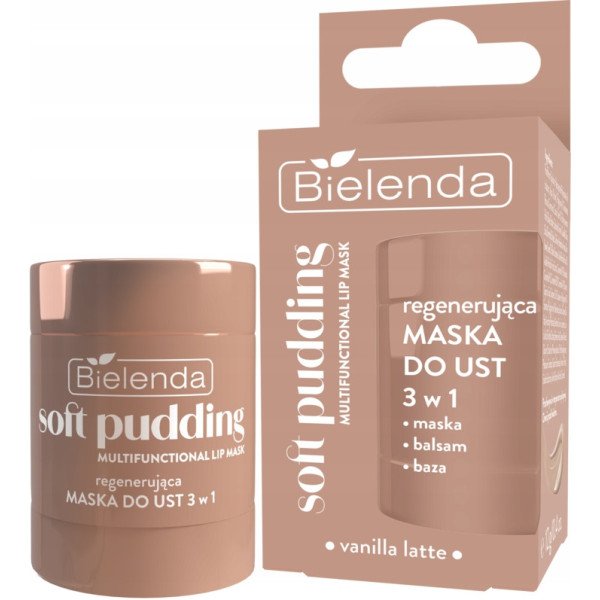 Bielenda SOFT PUDDING – Regulating Lip Mask 3-in-1, Vanilla Latte 12 g