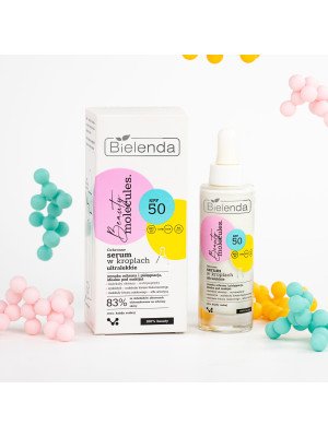 Bielenda BEAUTY MOLECULES, Ochronne ultralekkie serum w kroplach SPF 50, 30 ml