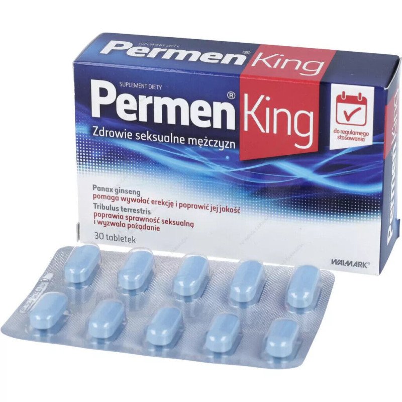 Permen King, support sexual performance, Tribulus terrestris, L-arginine, ginseng, 30 tablets