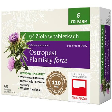 COLFARM, Milk Thistle, Supports Natural Regeneration and Liver Protection, 60 tablets