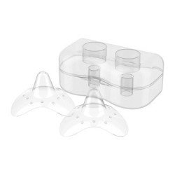 BABYONO, Silicone nipple shields, size M, 823/M, 2 pieces in box