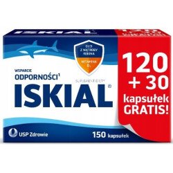 Iskial, Shark liver oil, 150 capsules (120 + 30 for free)