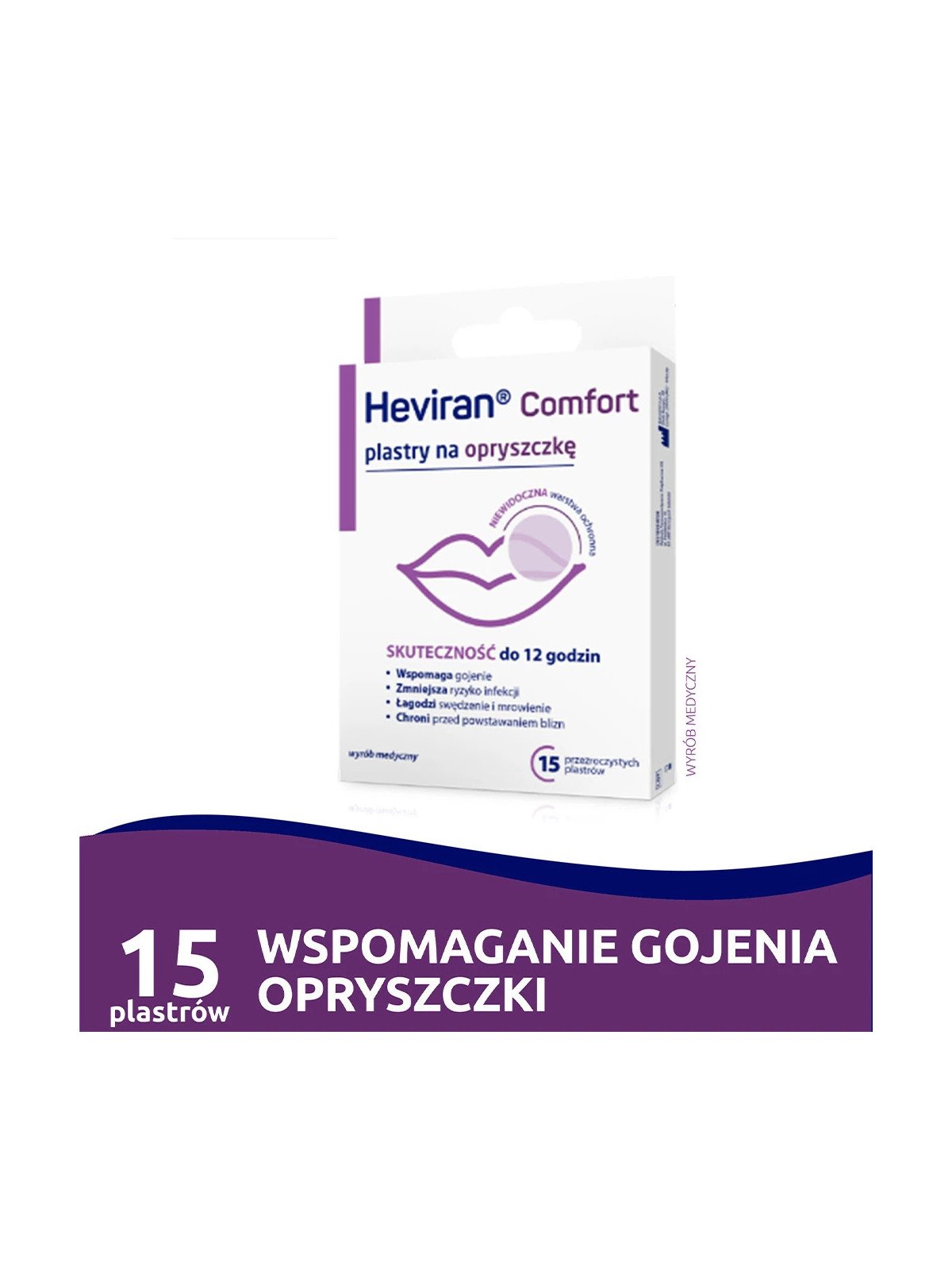 POLPHARMA, Heviran Comfort Anti-Herpes Patch, 15 pcs