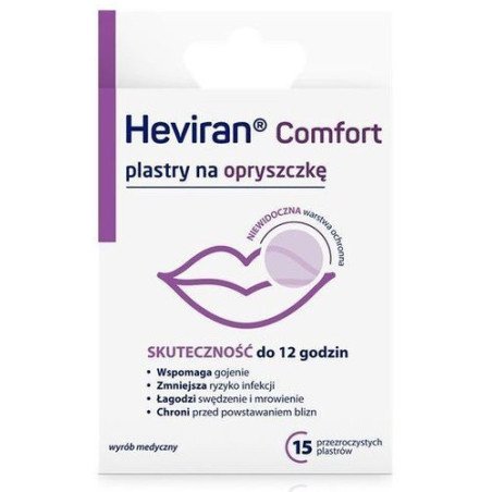 Heviran Comfort Plastry przeciw opryszczce /15 szt