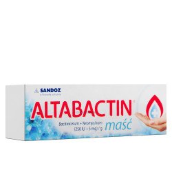 SANDOZ, Altabactin 250j.m. + 5 mg / g ointment, bacitracin, neomycin, bacterial infection, 20g
