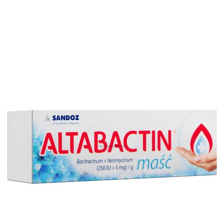 SANDOZ | Altabaktyna 250j.m. + 5 mg/g maści, bacytracyna, neomycyna, i