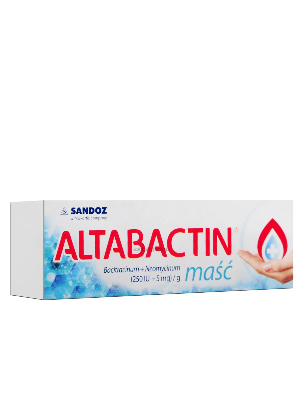 SANDOZ | Altabaktyna 250j.m. + 5 mg/g maści, bacytracyna, neomycyna, i