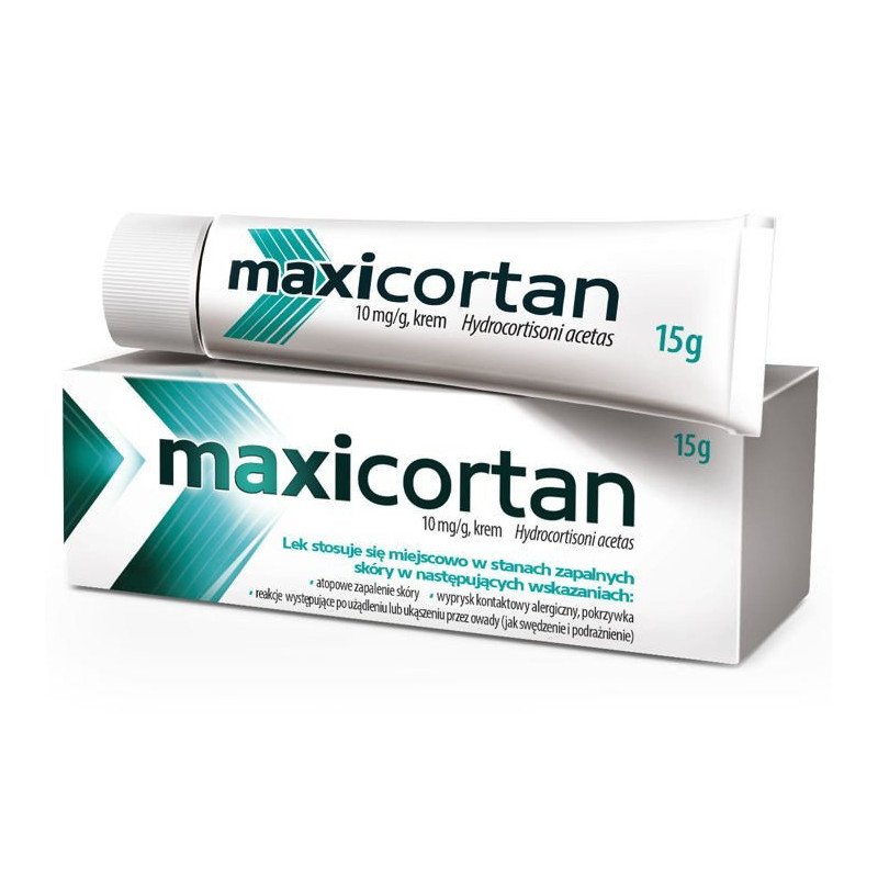 AFLOFARM Maxicortan, krem hydrokortyzonowy 10mg/g, 15 mg