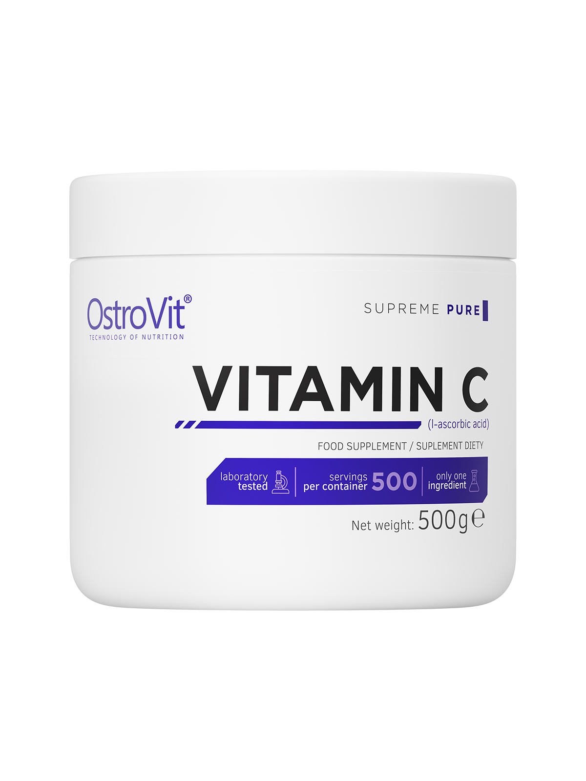 OstroVit, Supreme Pure Vitamin C, 500 g powder