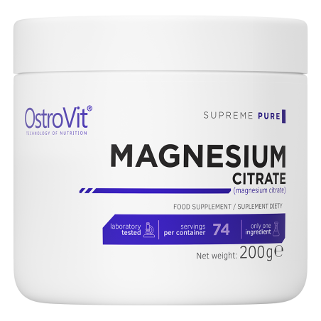 OstroVit, Cytrynian Magnezu, 200 g proszku