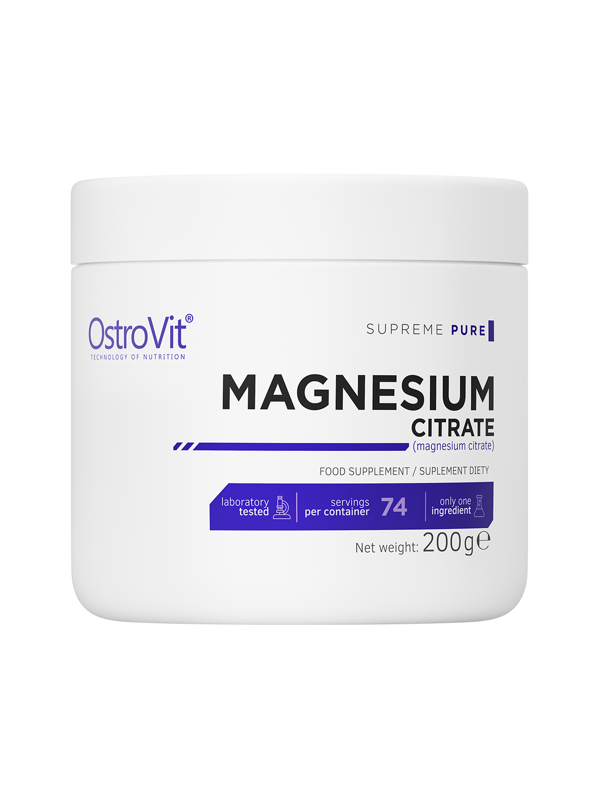 OstroVit, Magnesium Citrate, 200 g powder