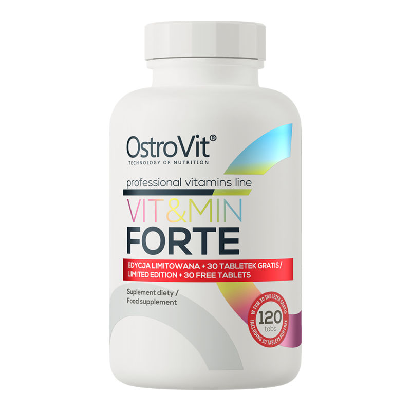 OSTROVIT, VIT&MIN FORTE multi Vitamin Mineral complex, 120 tablets - all the vitamins and minerals you need