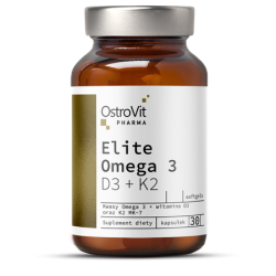 OstroVit, Pharma Elite Omega 3 D3 + K2, 30 capsules