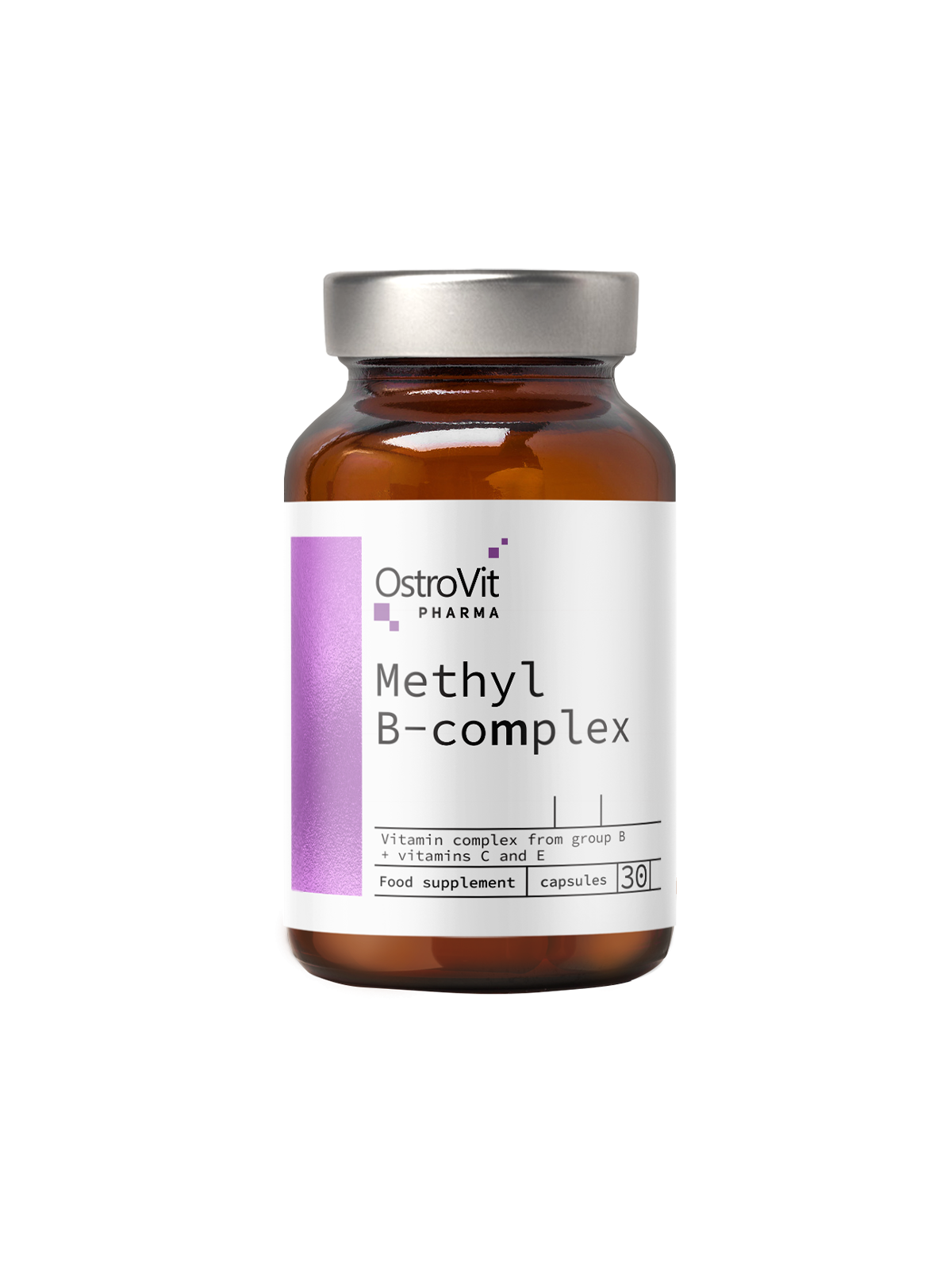 OstroVit, Pharma Methyl B-Complex, 30 capsules