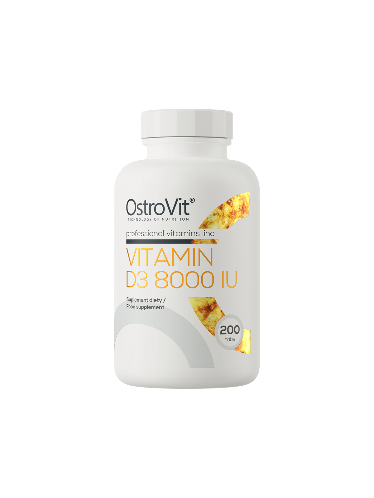 OstroVit, Vitamin D3 8000 IU, 200 tablets