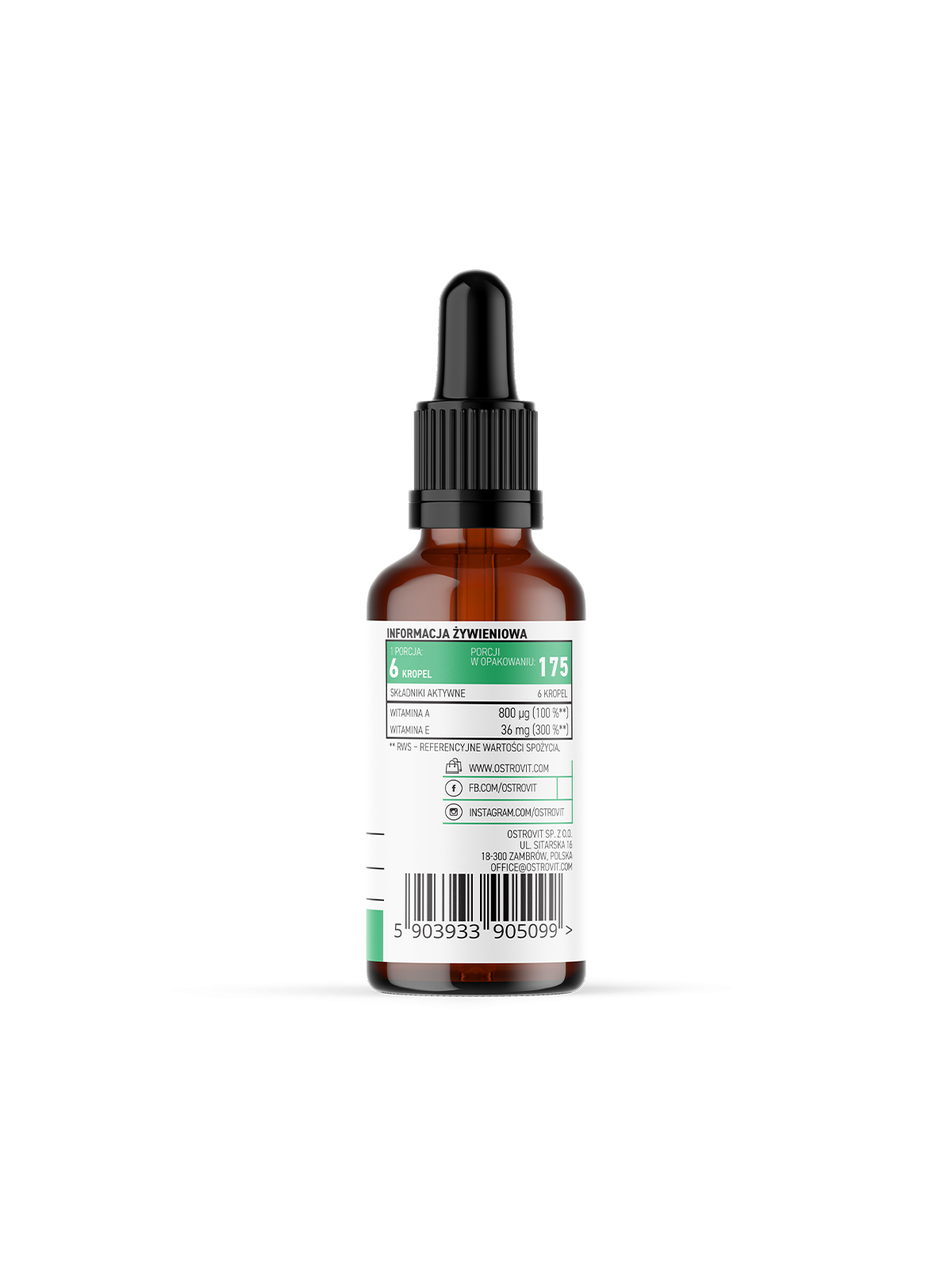 OstroVit, Pharma Vitamin A+E, drops 30 ml