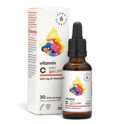 AURA HERBALS | Witamina C dla Dzieci (100 mg) - Krople 30 ml